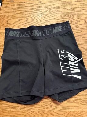 Nike Black Compression Bike Short Medium gym fitness sports